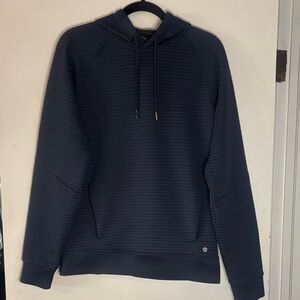 Apana Navy Blue Ribbed Hoodie